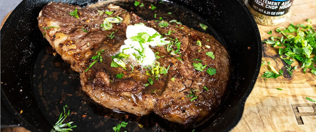 Pan Seared Ribeye Steak