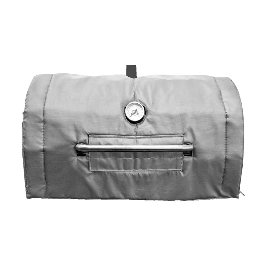 silvery grey insulated grill blanket studio image