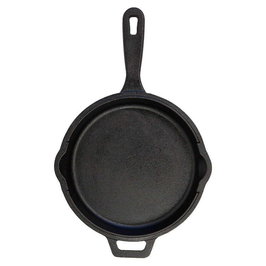 lifestyle_2, inside of skillet lid, round cast iron black