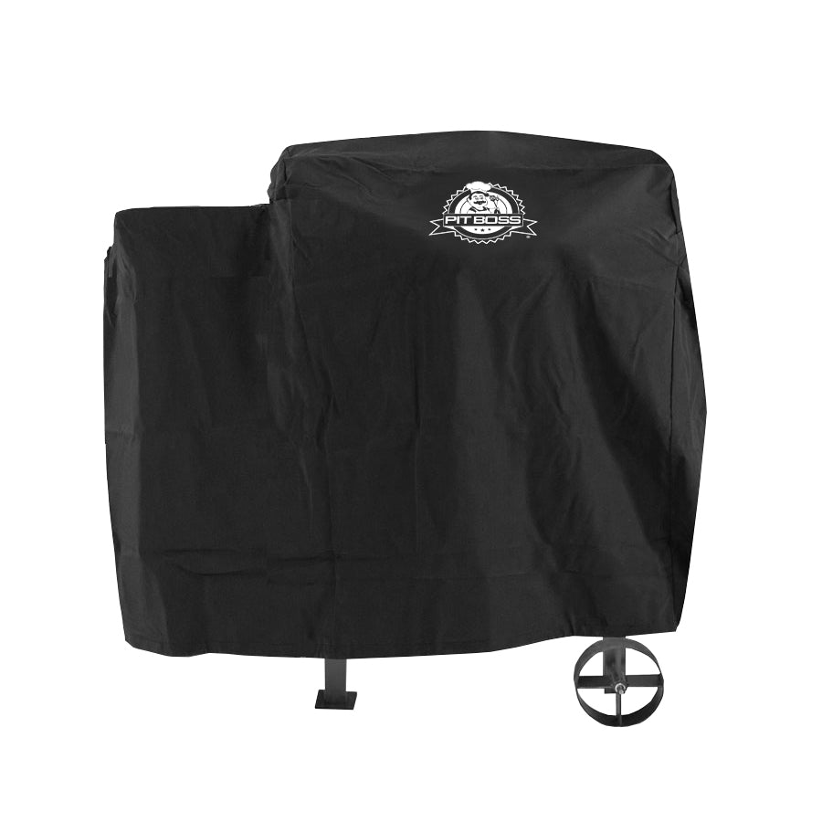 pit boss grills black bbq grill cover with white logo