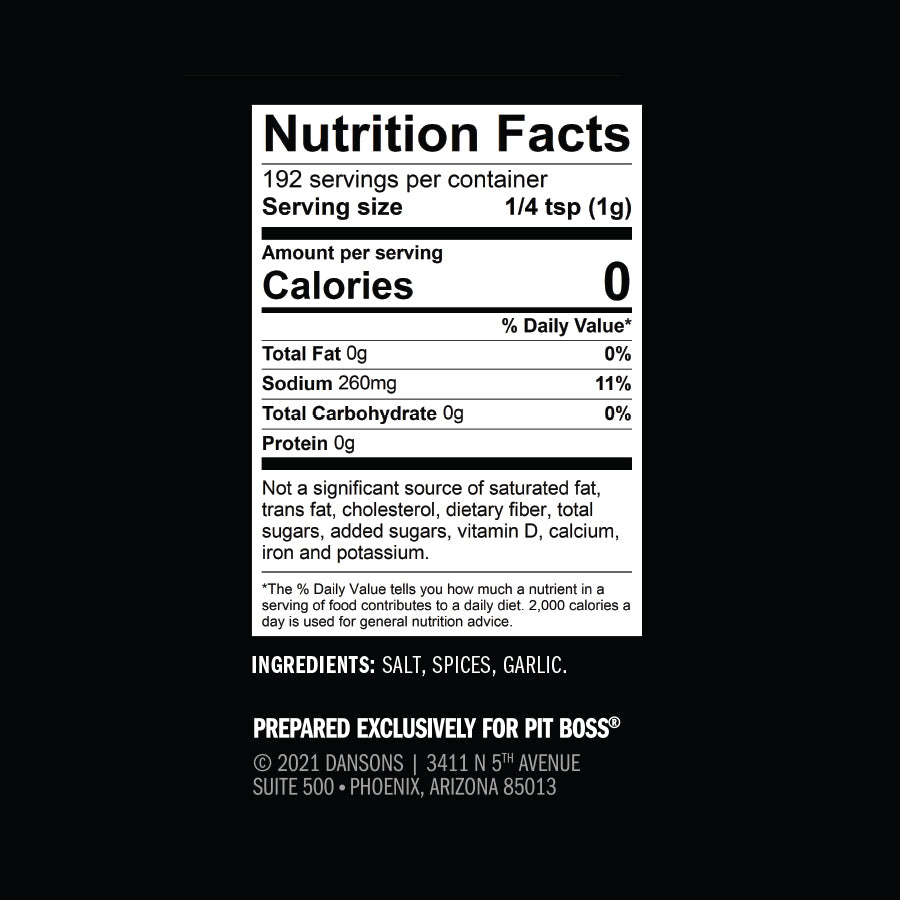 black and white nutrition fact label graphic