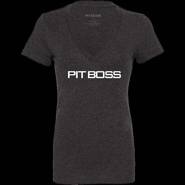 Pit Boss Women's Vintage Black Logo T-Shirt