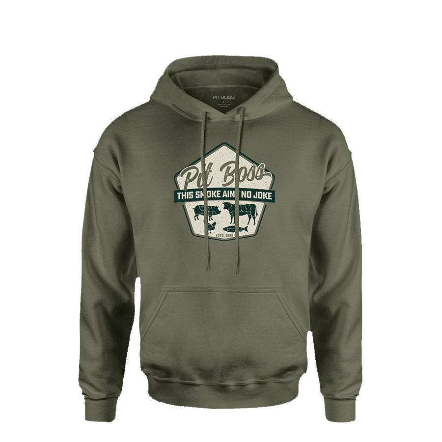 Masters of Smoke Hoody - Army Green | Pit Boss Grills®